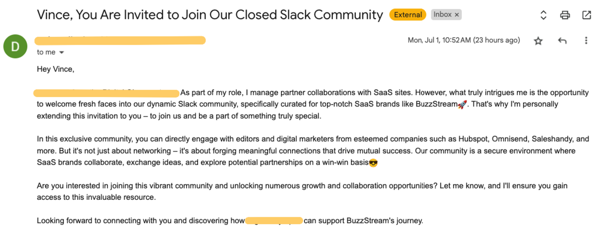 closed slack community network