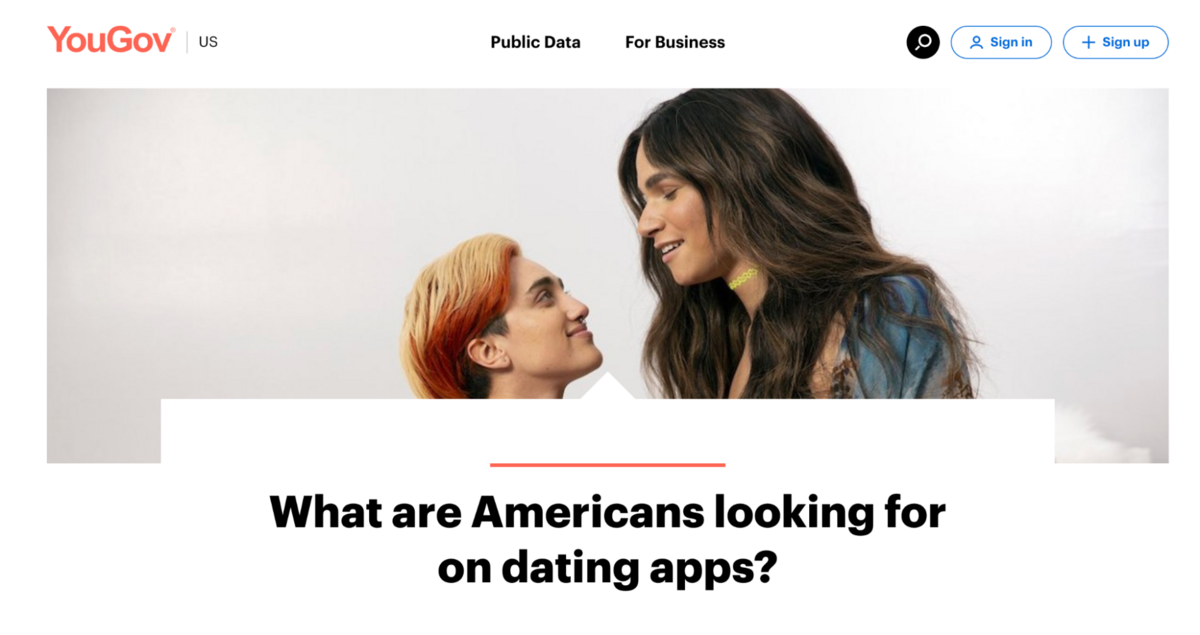 what are americans looking for in dating apps
