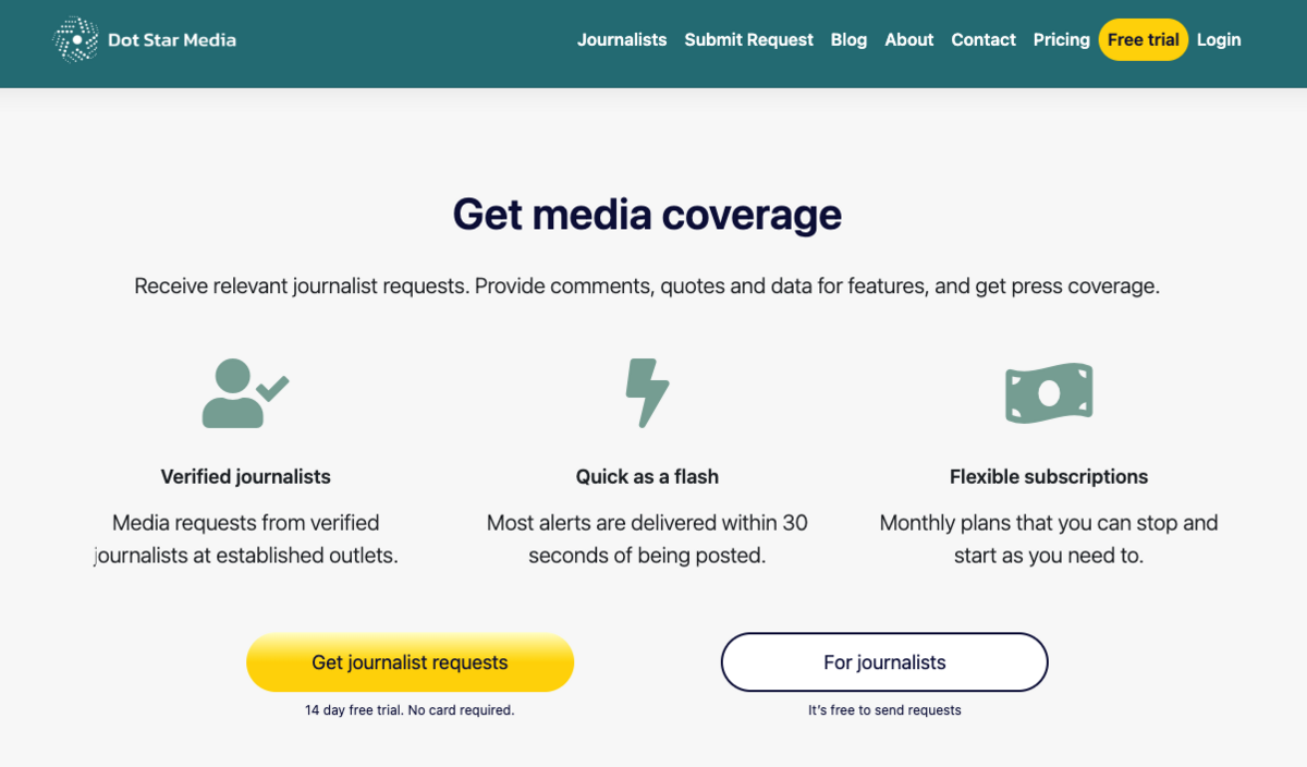 dot star media home page