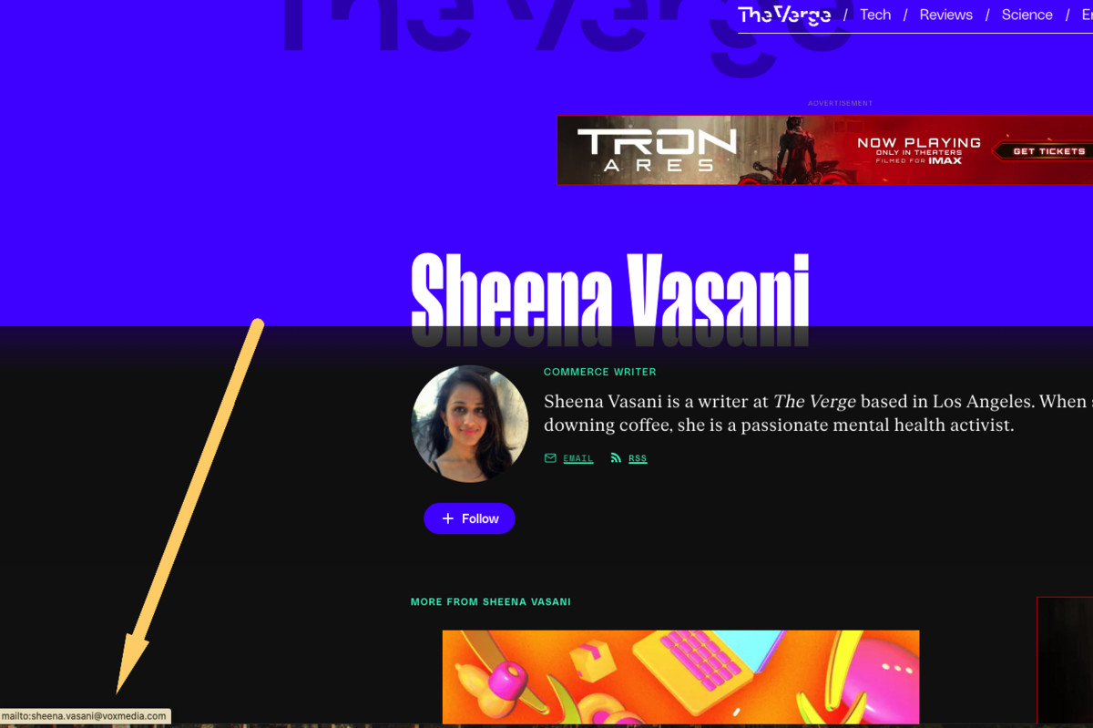 sheena vasani email address