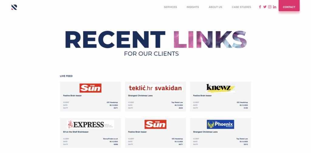 example of some of the coverage earned by reboot