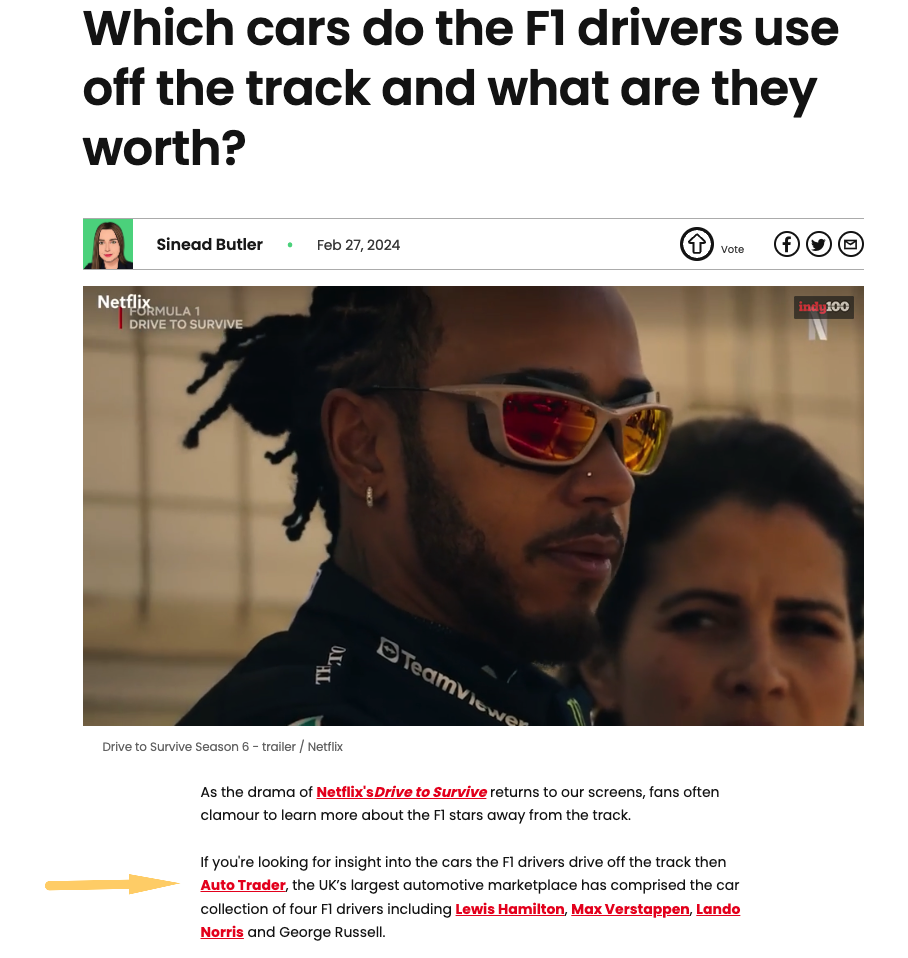 which cars do the f1 drivers use off the track and what are they worth