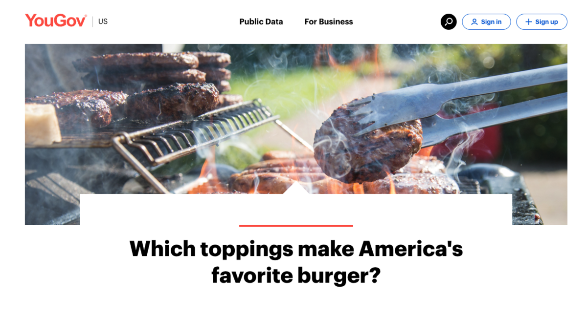 which toppings make america's favorite burger