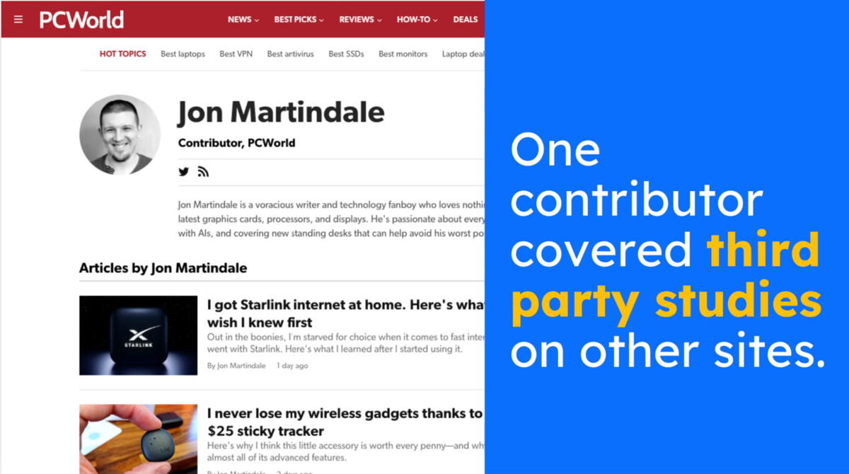 third party studies from jon martindale