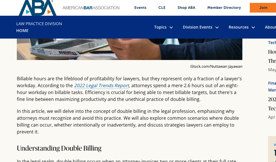 aba legal trends report