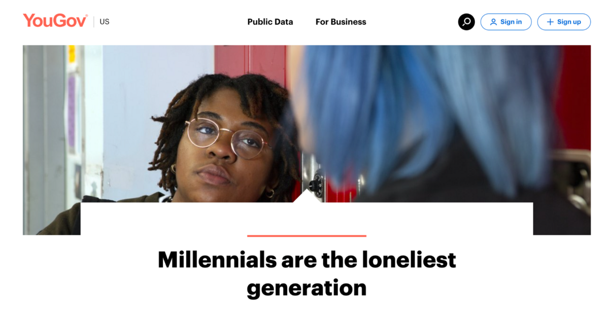 millennials are the loneliest generation