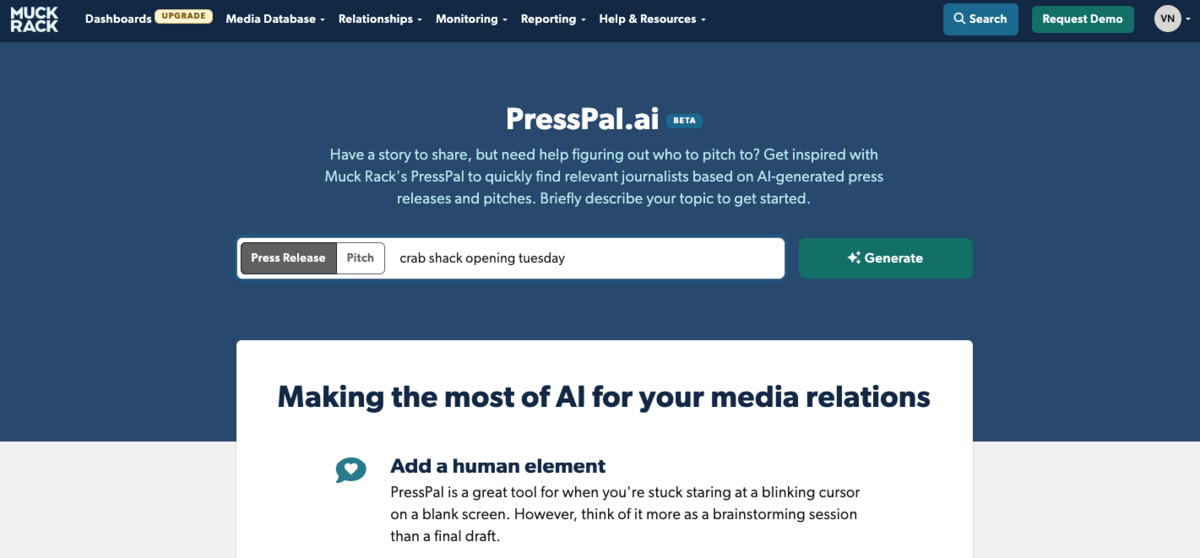 press pail muck rack