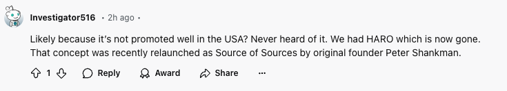 not promoted well in the US