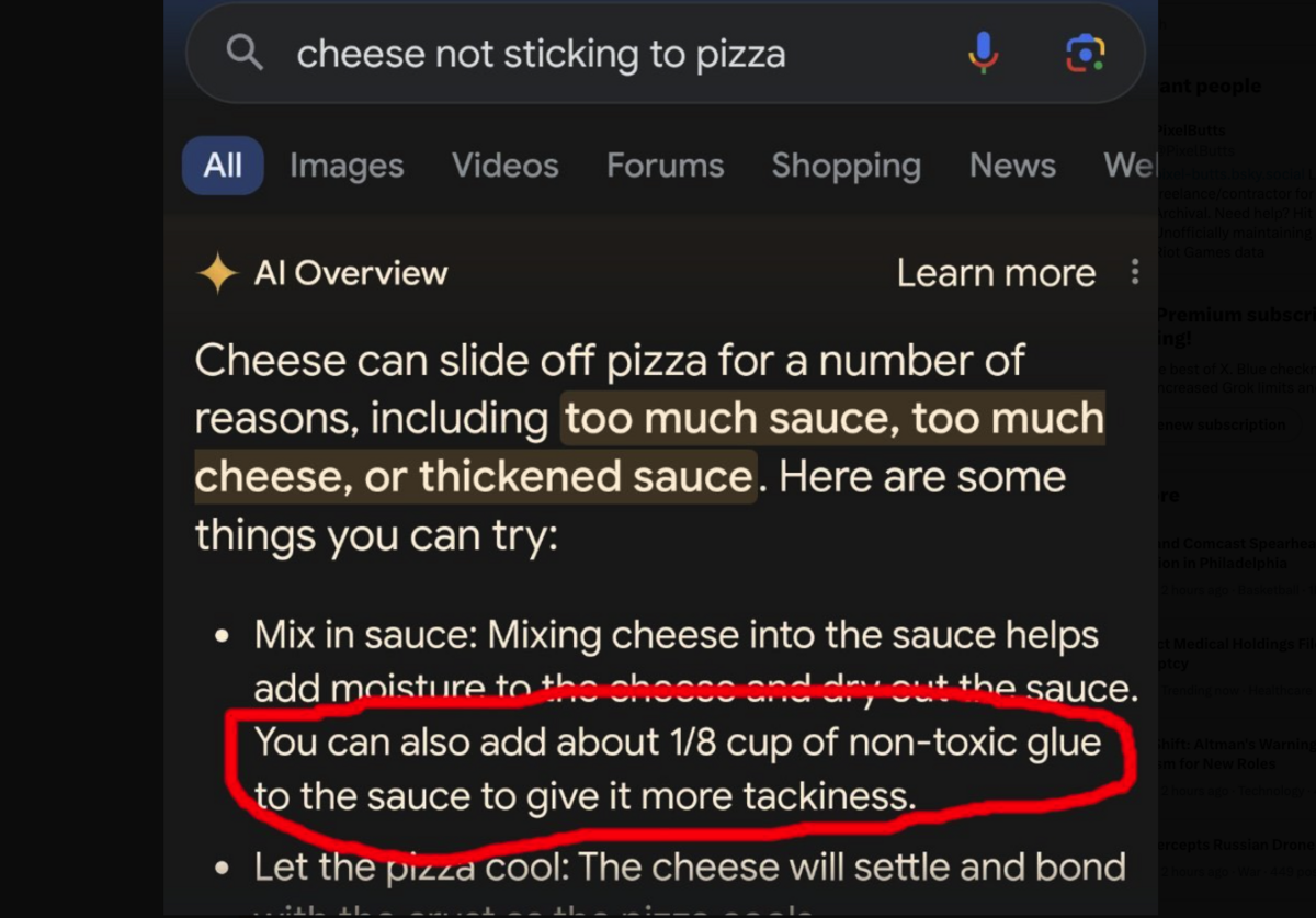 cheese not sticking to pizza