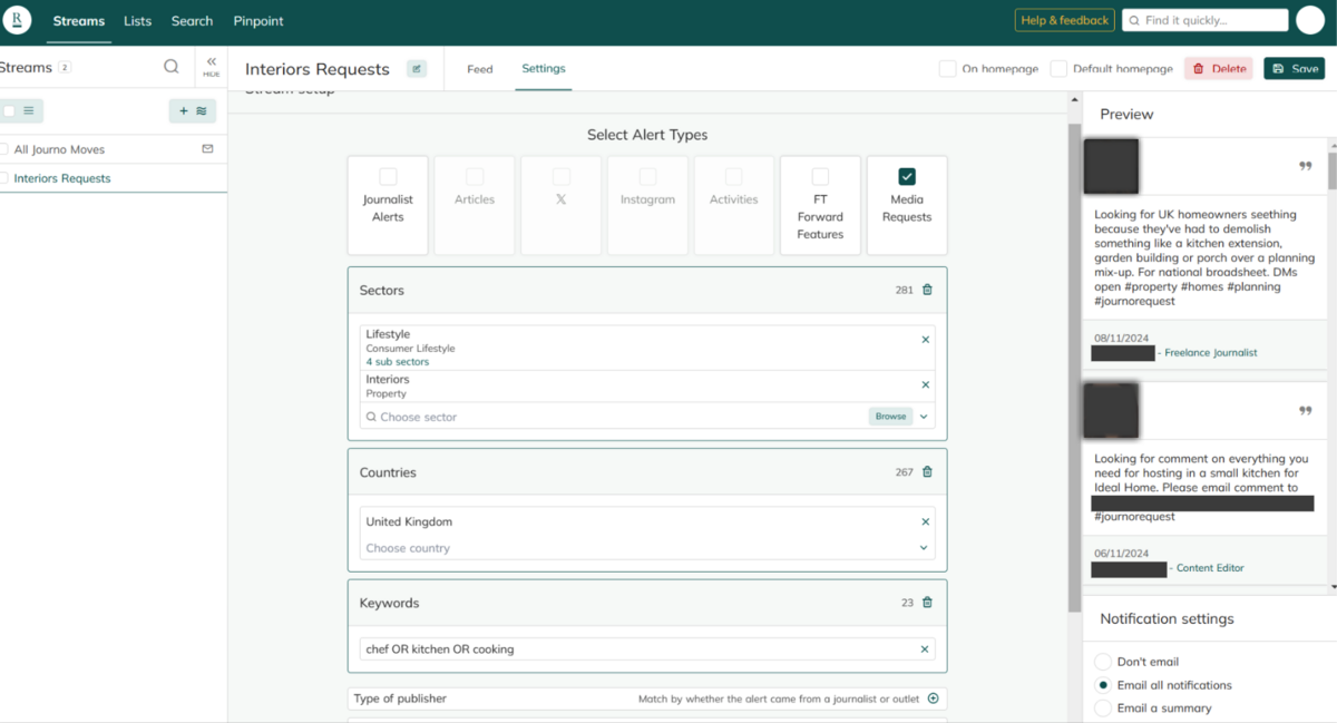 roxhill also has streams