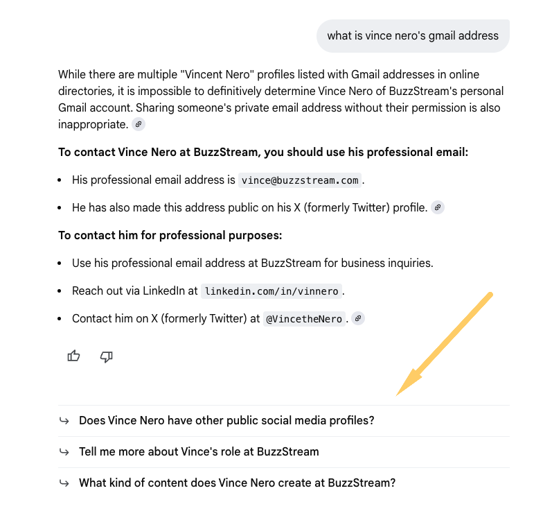 what is vince's gmail 