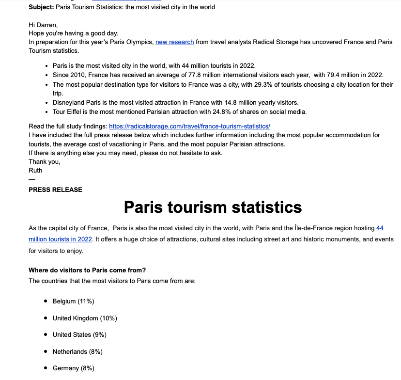 tourism statistics
