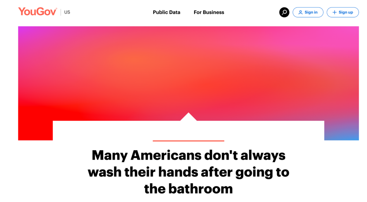 many americans don't always wash their hands after going to the bathroom